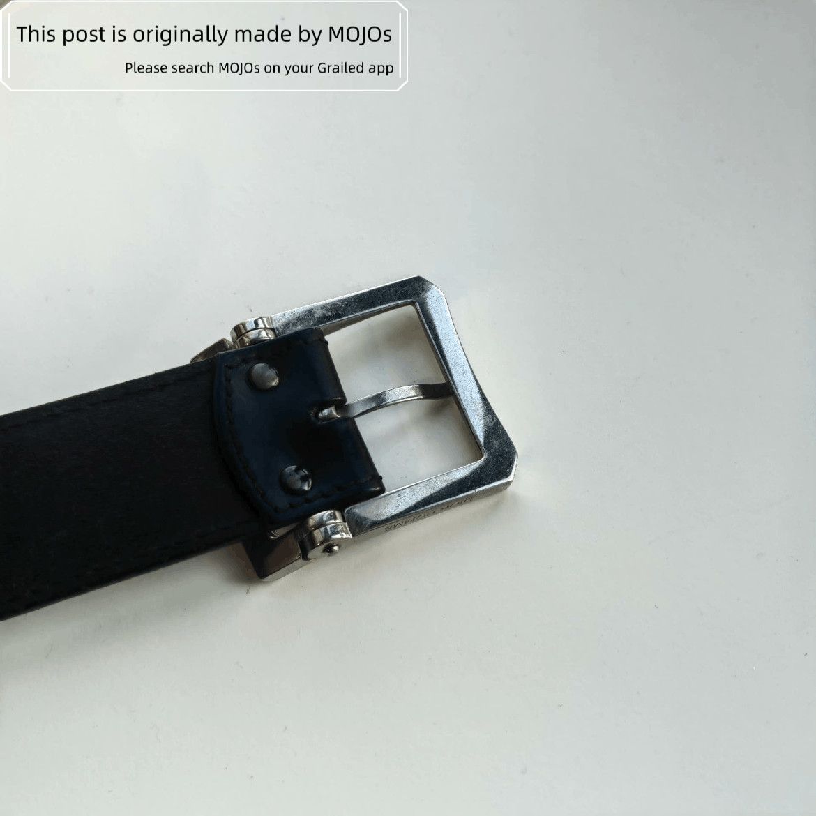 Sz 85 Dior Homme 04 AW Silver Buckle Belt