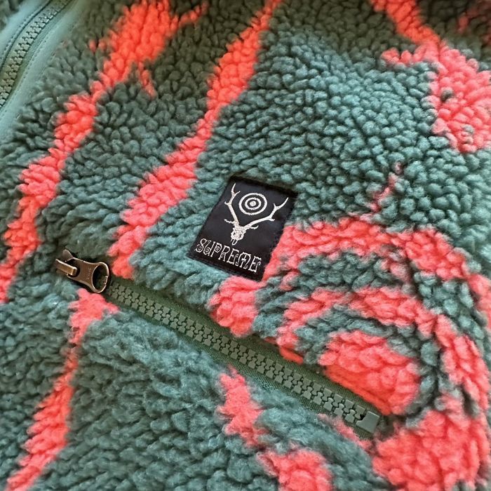 Supreme Supreme South2 West8 Fleece Jacket Grailed