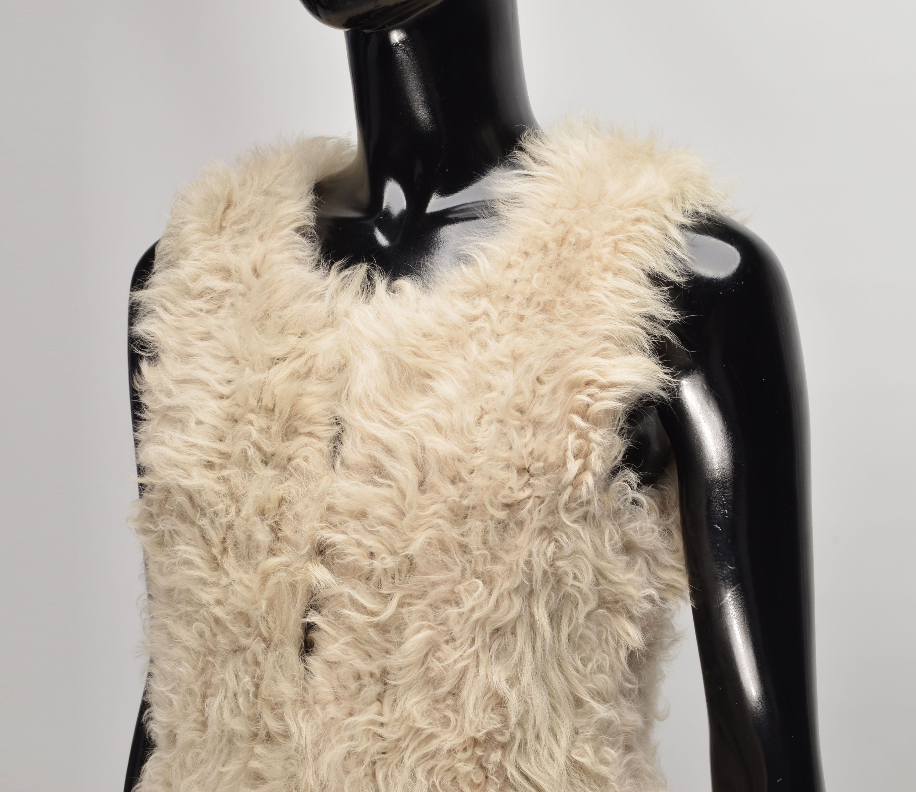 CLOSED × Marithe + Francois Girbaud Closed by Marithe Francois Girbaud Lambskin Fur Child Vest Size L / US 10 / IT 46 - 2 Thumbnail