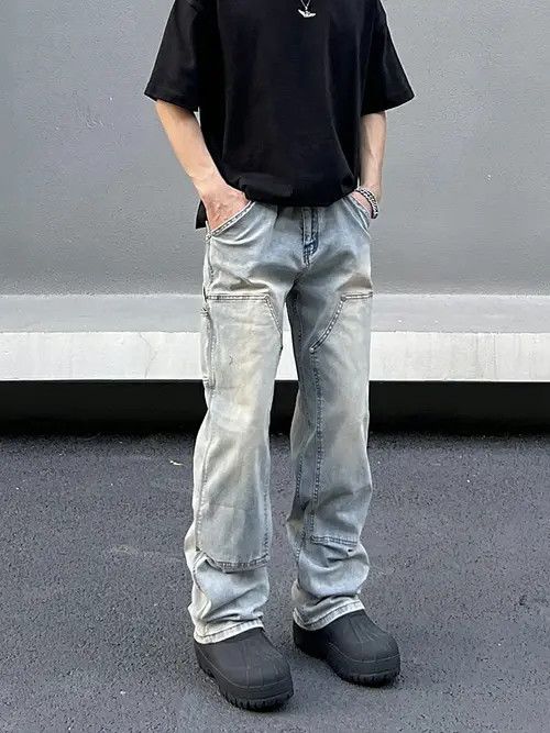 Jean carpenter fade distressed jeans Size US 32 / EU 48 - 8 Thumbnail
