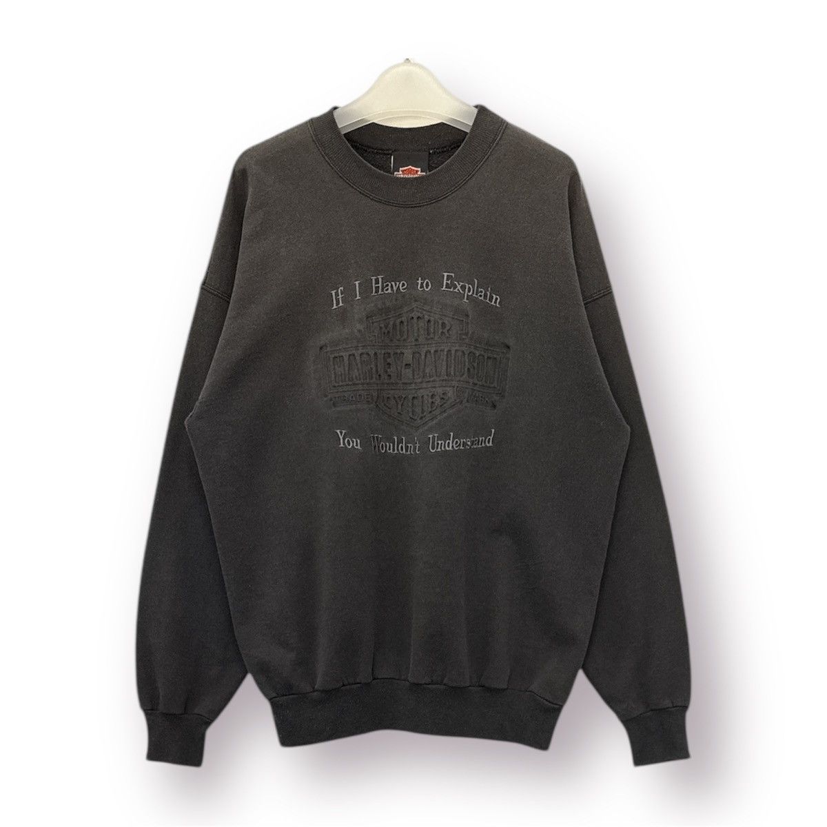 Harley Davidson 🔥 HARLEY-DAVIDSON CLASSIQUE MOTOR BIKE SWEATSHIRT - L Size US M / EU 48-50 / 2 - 1 Thumbnail