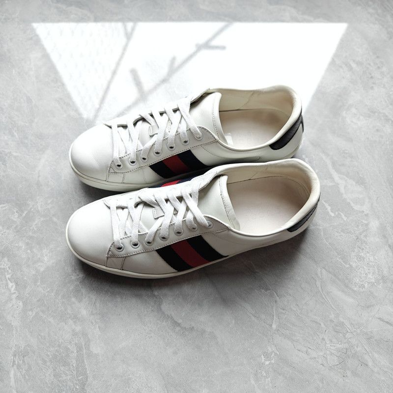 Gucci Gucci Classic Ace Low Top Sneakers for Men 0079 Size US 8 / EU 41 - 1 Thumbnail