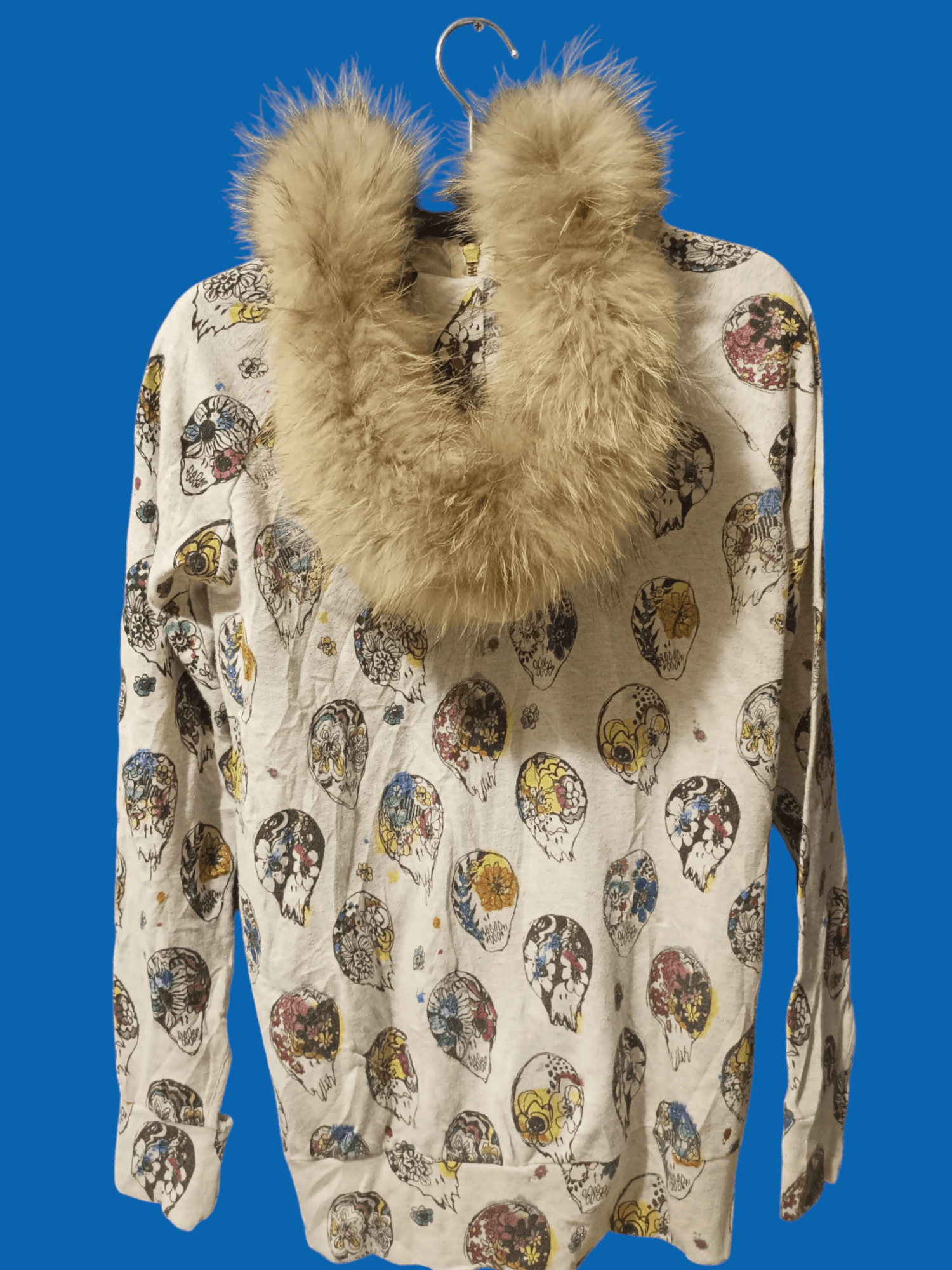 If Six Was Nine × Japanese Brand × Le Grande Bleu (L.G.B.) SCOLAR Skulls Fur Hoodie Size US M / EU 48-50 / 2 - 24 Thumbnail