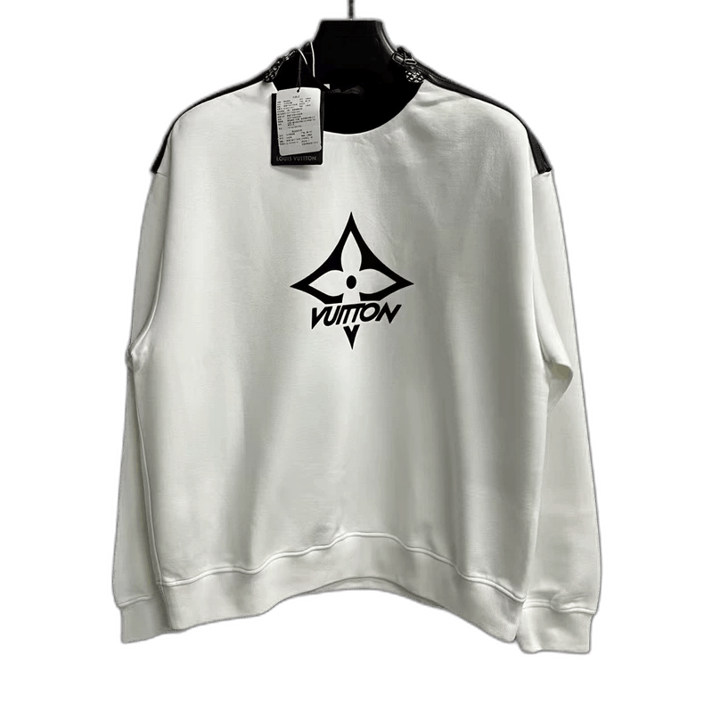 Louis Vuitton Louis Vuitton White Logo Long Sleeve Sweatshirt Size US L / EU 52-54 / 3 - 1 Thumbnail