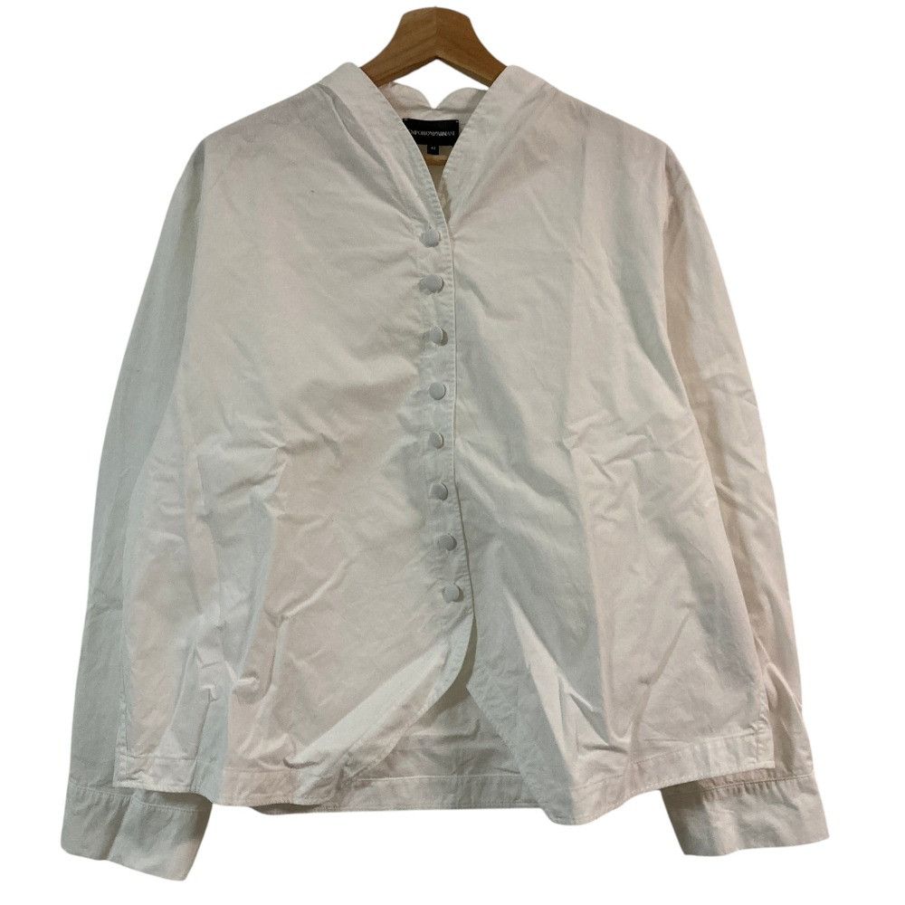 Emporio Armani Emporio Armani Emporio Armani Brushed Cotton Shirt Textile Dress Shirt DUTY FREE for USA Size ONE SIZE - 1 Thumbnail
