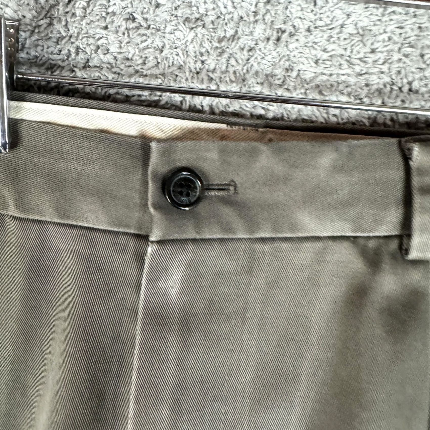 Brooks Brothers Brooks Brothers Advantage Chino Elliot Pants Mens 38x30 Khaki Pleated Cuffed Size US 38 / EU 54 - 4 Thumbnail