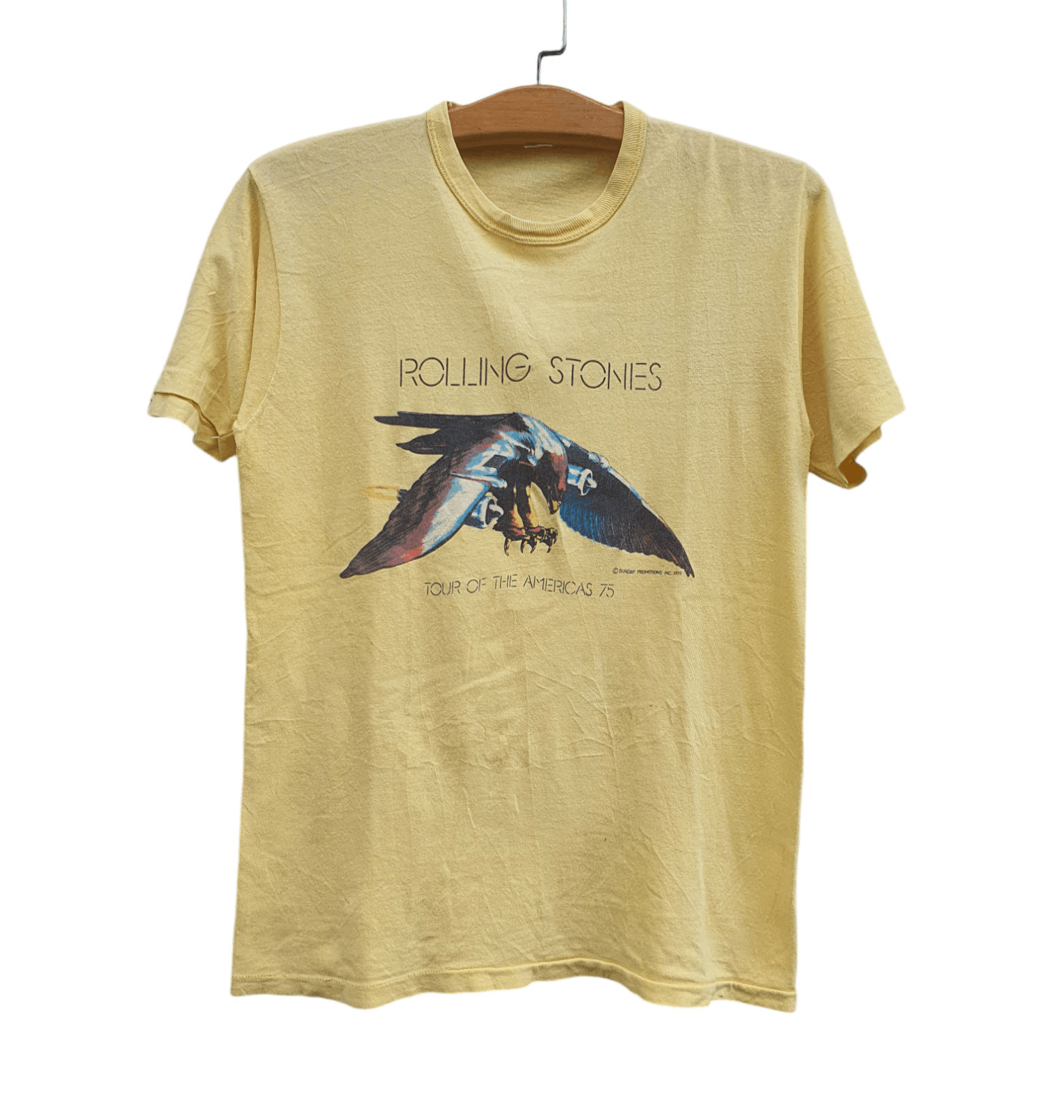 The Rolling Stones × Vintage 🔥 OG 70s ROLLING STONES Tour Of The Americas 1975 Promo Tee Size US M / EU 48-50 / 2 - 1 Thumbnail
