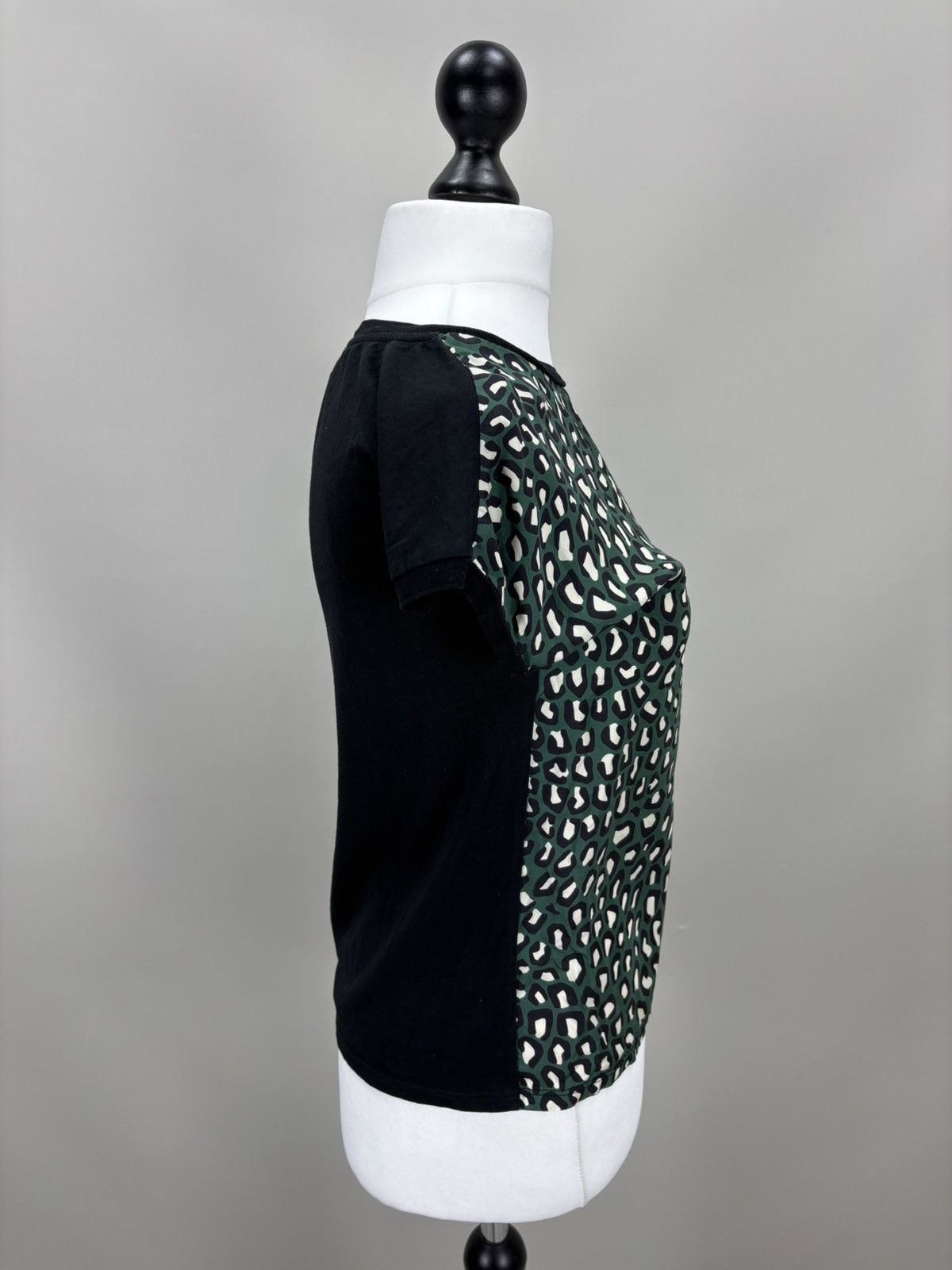 Moncler Womens t shirt silk Moncler Size S Color Green/Black Size S / US 4 / IT 40 - 5 Thumbnail