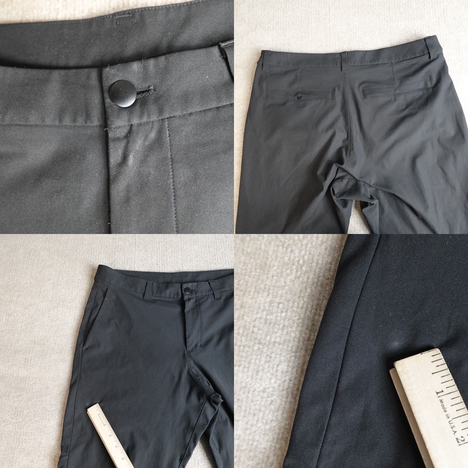 Lululemon Lululemon Mens Pants 35 Black Comission Slim LM5A90S Jogger 5-Pocket Design Straight Inseam 27 in Regular Size Type Pants Mens Black Slim Size US 35 - 8 Thumbnail