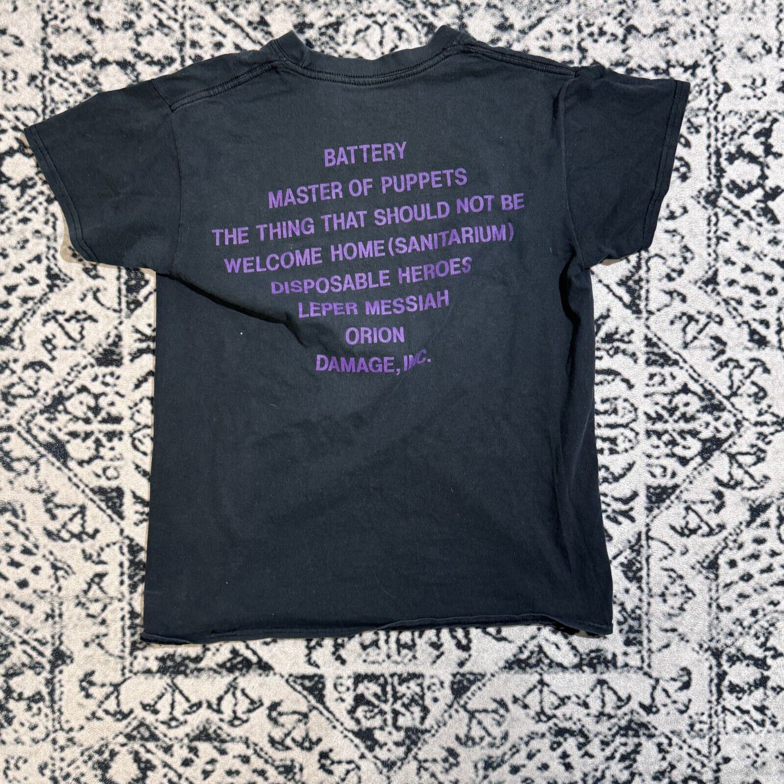 Vintage Black Cotton T-Shirt Size S Master Of Puppets Y2K 90s Size US S / EU 44-46 / 1 - 6 Thumbnail