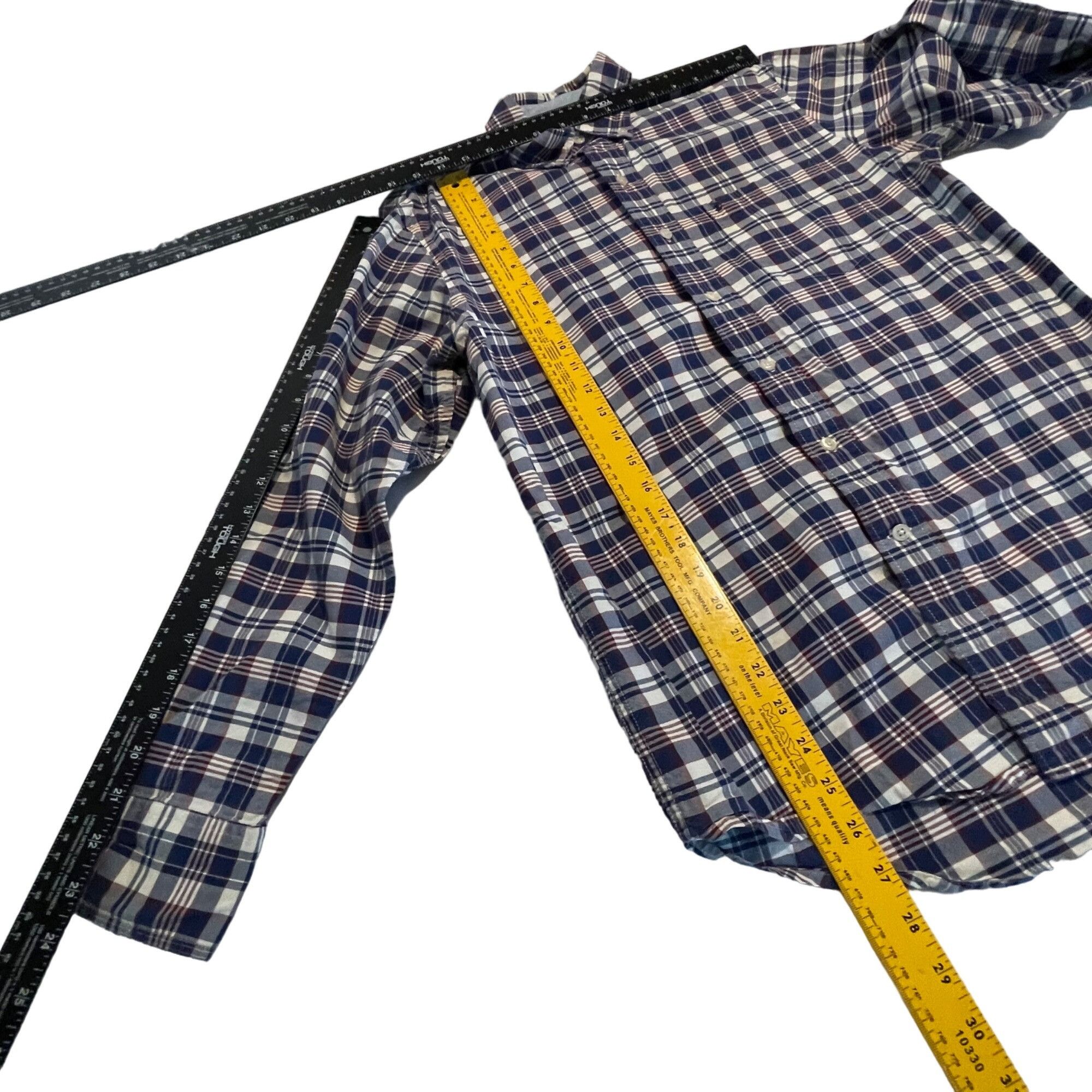 Izod Izod Men's Plaid Button-Down Shirt S/P Cotton Blend Long Sle Size US S / EU 44-46 / 1 - 8 Thumbnail
