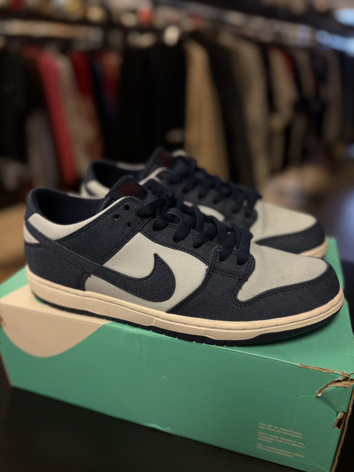 Nike Size 11 - Nike Sb Zoom Dunk Binary Blue 2017 (854866-444) Size US 11 / EU 44 - 2 Thumbnail