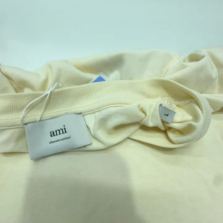 AMIPARIS Cotton Heart Logo Short Sleeve T-shirt -2507