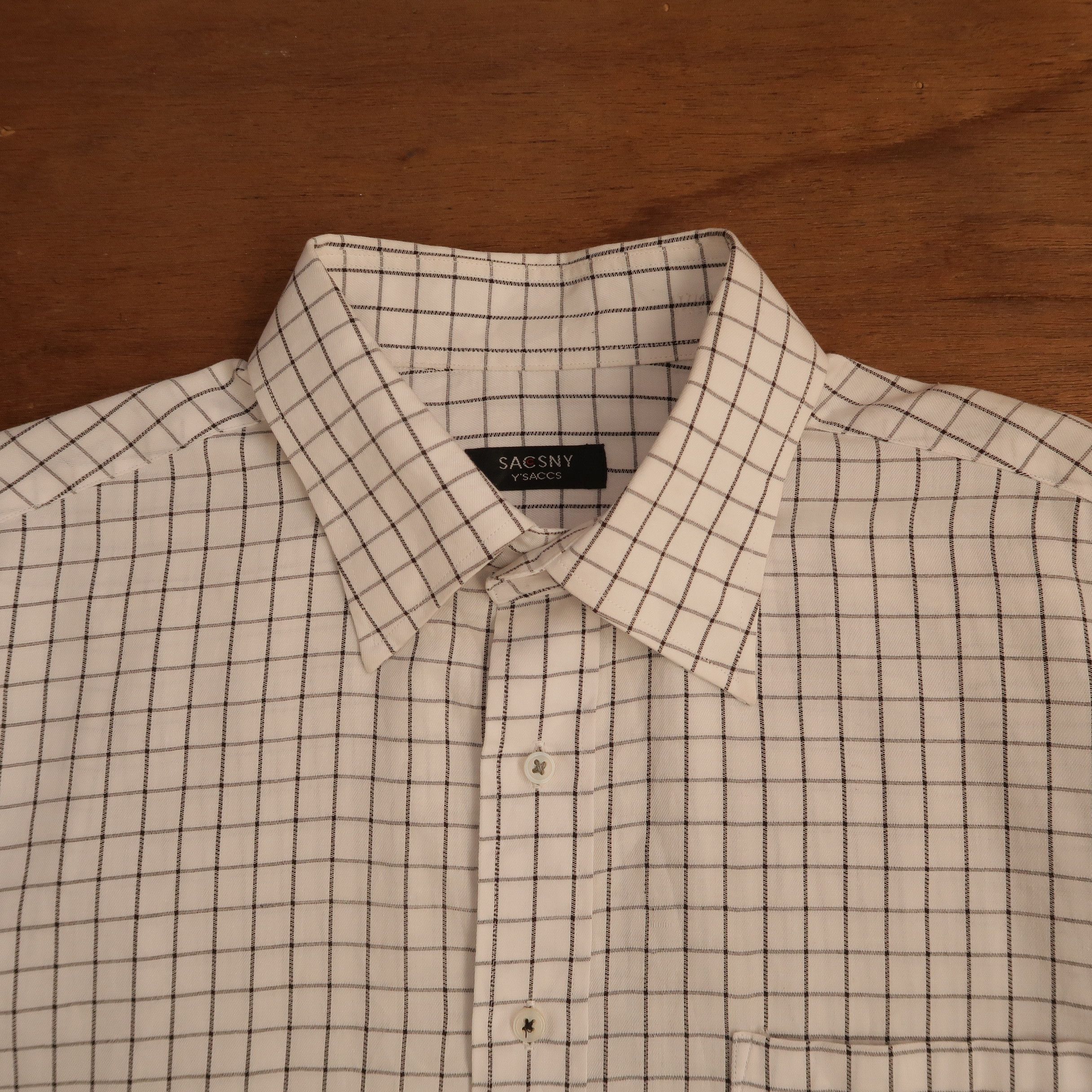 Yohji Yamamoto 90s Sacsny Y’Saccs Yohji Yamamoto Plaid Shirt Button Up Size US M / EU 48-50 / 2 - 3 Thumbnail