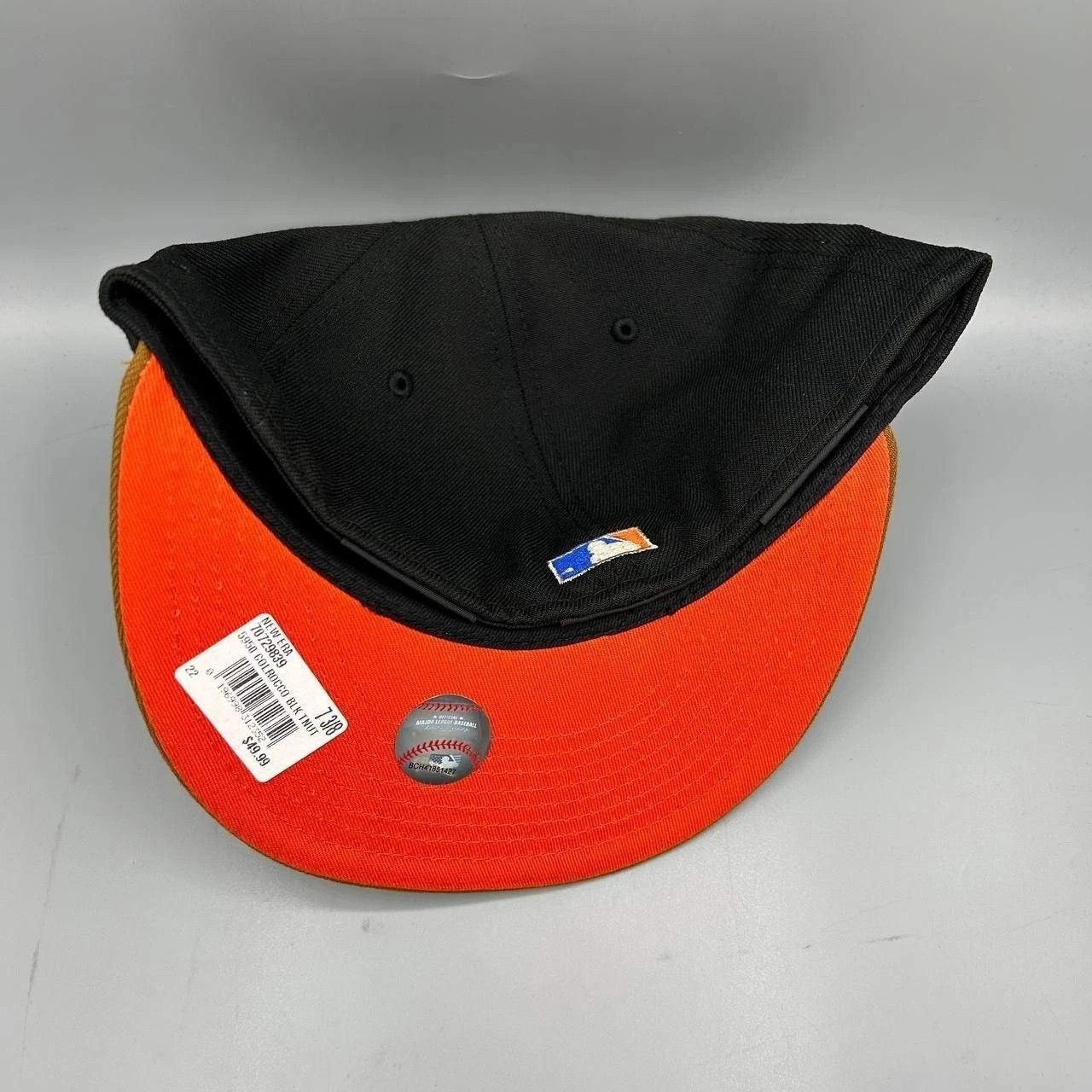 New Era Colorado Rockies Hat Men 7 3/8 Black Brown MLB Fitted Cap Size ONE SIZE - 4 Thumbnail