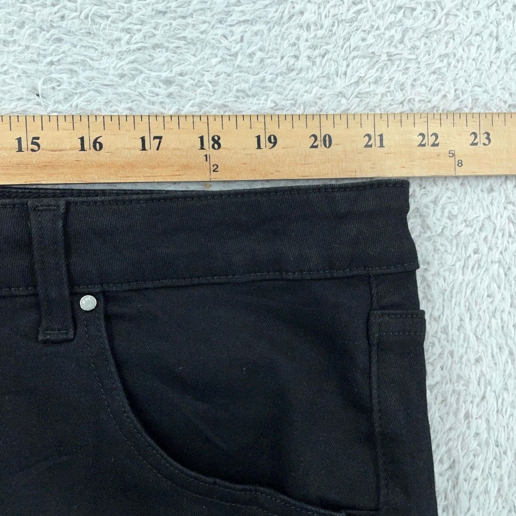 Vintage Women With Control Jeans Petite Black Bootcut Stretch Fits 42x27 Adult 22W Size 40" / US 18 - 6 Thumbnail