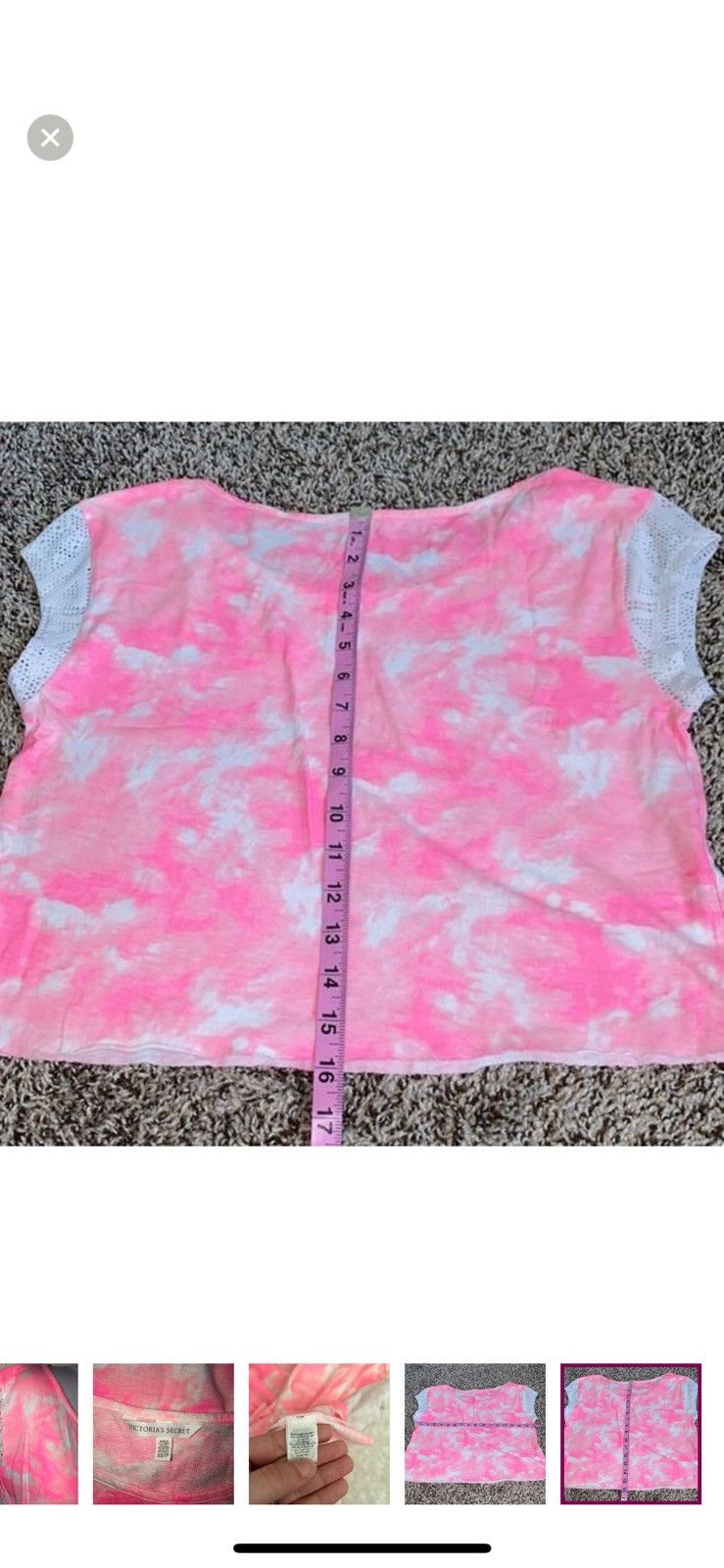 Victoria's Secret Victoria’s Secret XS tie dye crop top Size XS / US 0-2 / IT 36-38 - 4 Thumbnail