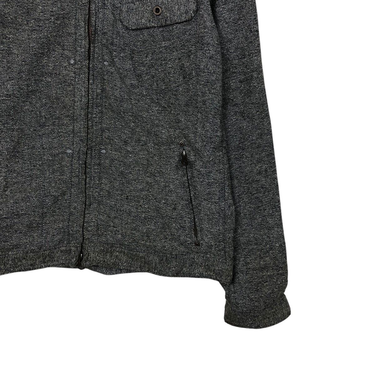 Johnbull 📌Vintage Zipper Biker Jacket Johnbull Herringbone Design Size US L / EU 52-54 / 3 - 6 Thumbnail