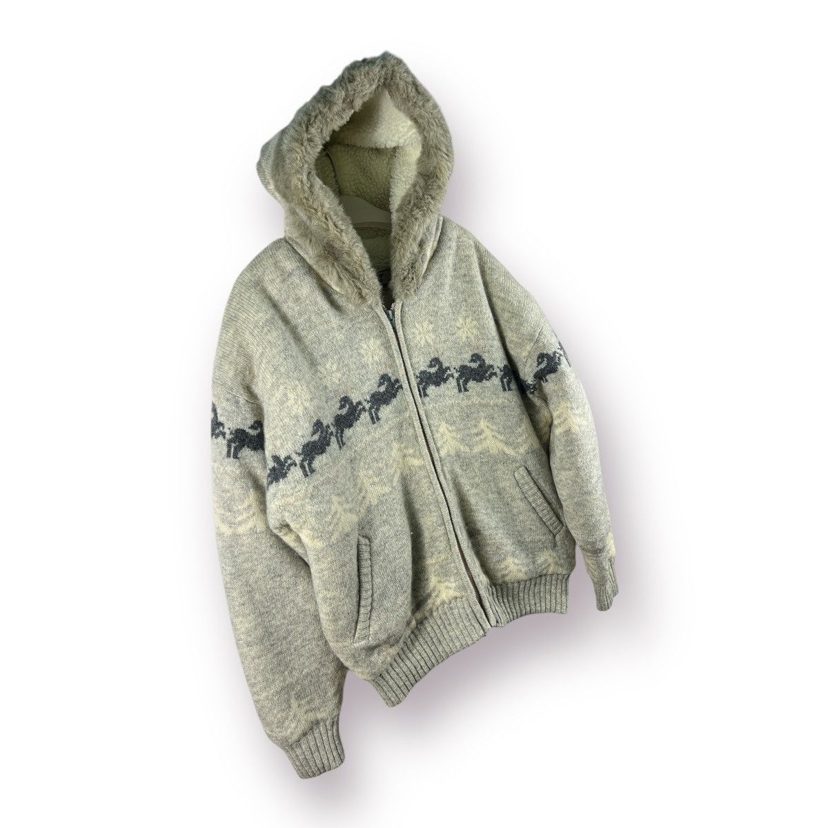 Japanese Brand 🔥 Jacquard House hoodie Size US M / EU 48-50 / 2 - 3 Thumbnail