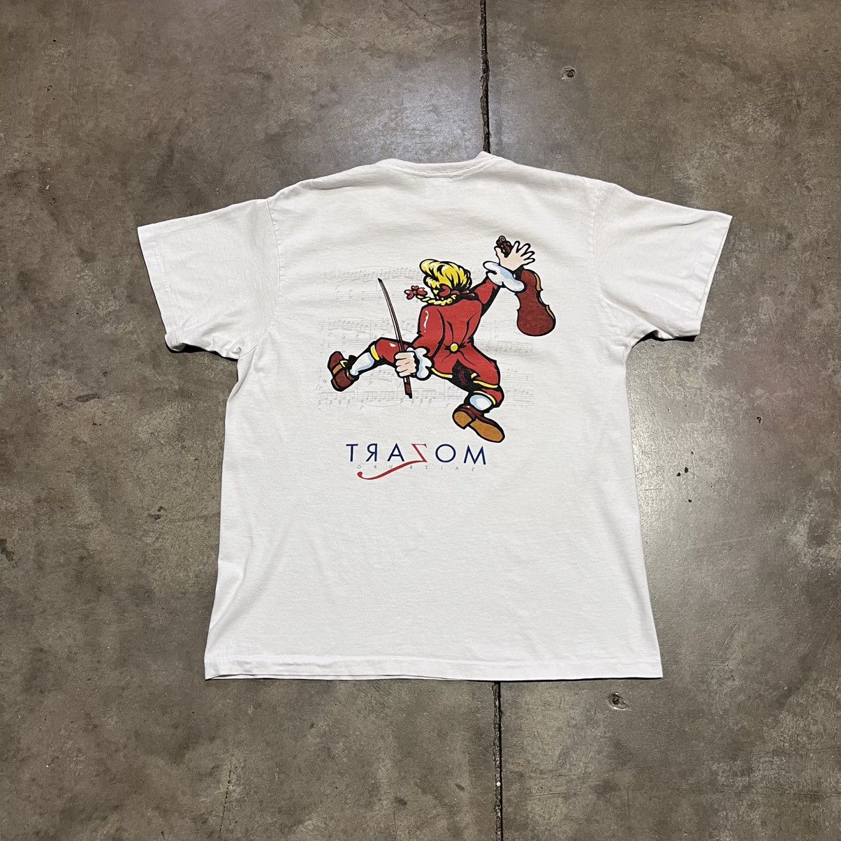 Vintage Vintage 90s Mozart Art Tee Classical Music Single Stitch USA Size US L / EU 52-54 / 3 - 8 Thumbnail