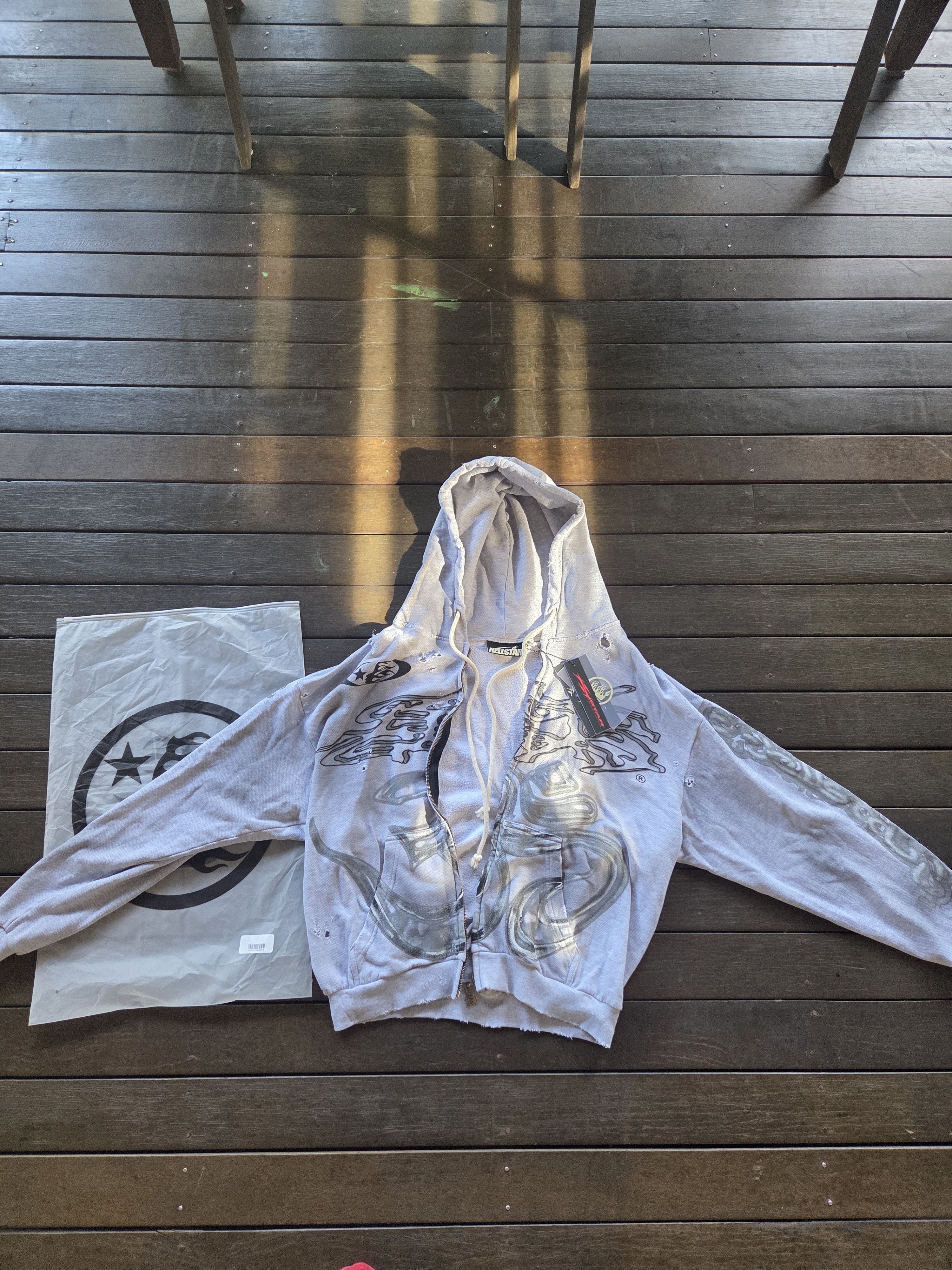 HELLSTAR Yoga Zip up Grey Hellstar Hoodie 2024 Capsule 10 size small Size US S / EU 44-46 / 1 - 1 Thumbnail