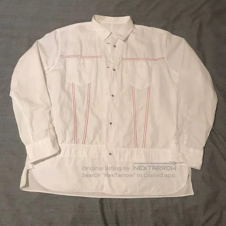 Junya Watanabe JUNYA WATANABE x Levi's White Shirt Jacket. Size US L / EU 52-54 / 3 - 6 Thumbnail