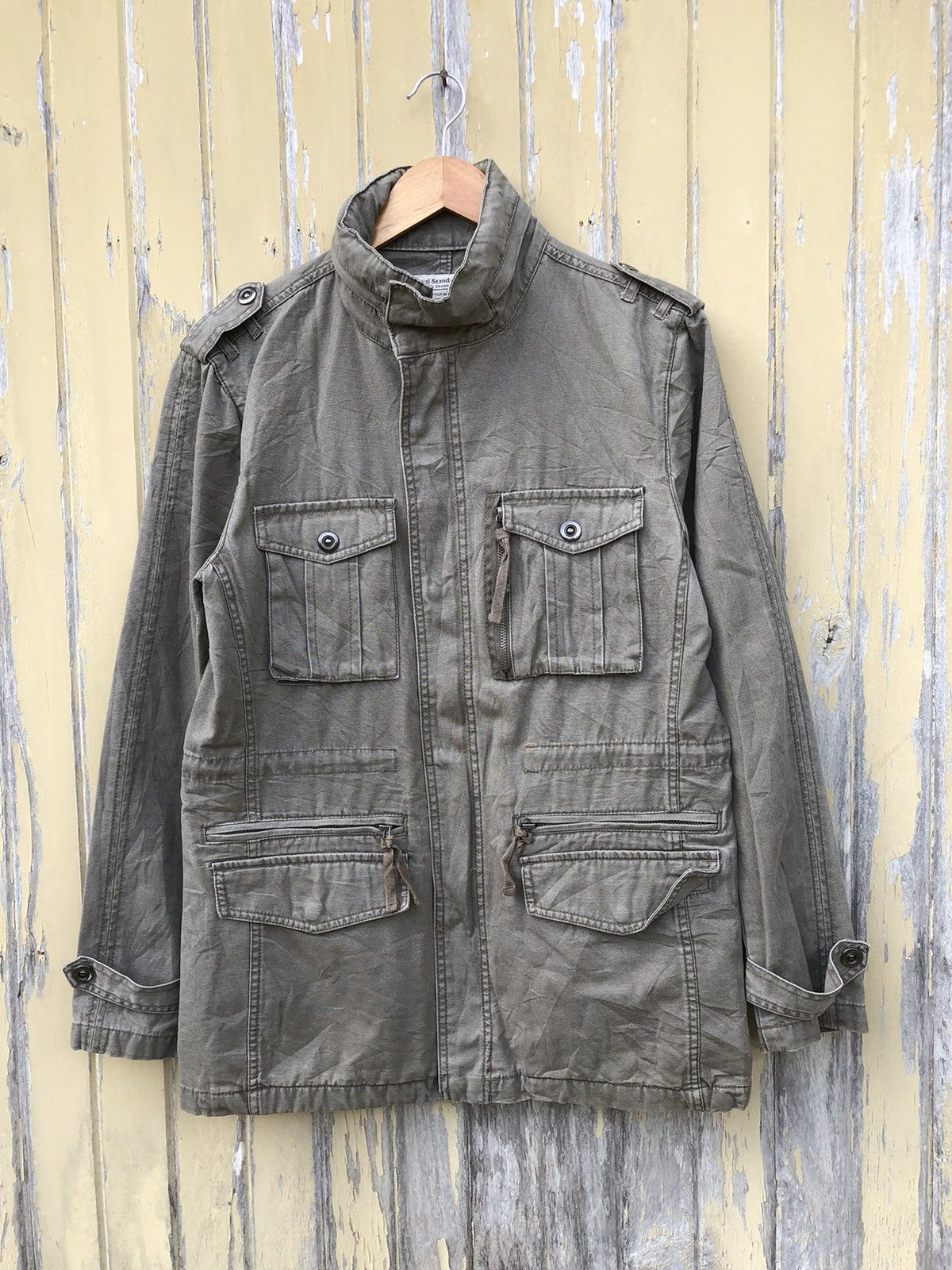 Japanese Brand Vintage Japanese Real Standard Multi Pocket Military Jacket Size US L / EU 52-54 / 3 - 1 Thumbnail