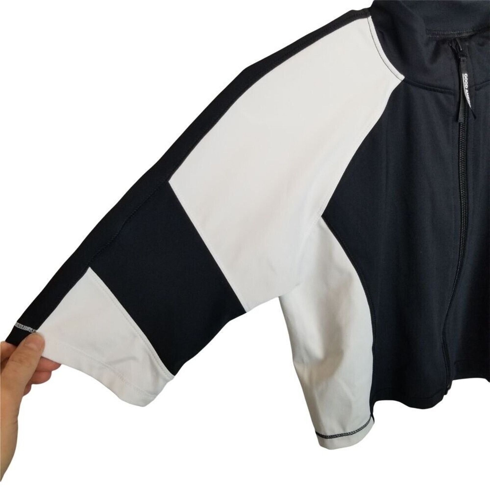Good American Good American Womens The Dual Life Crop Top Women 3/L/10-12 Size L / US 10 / IT 46 - 4 Thumbnail