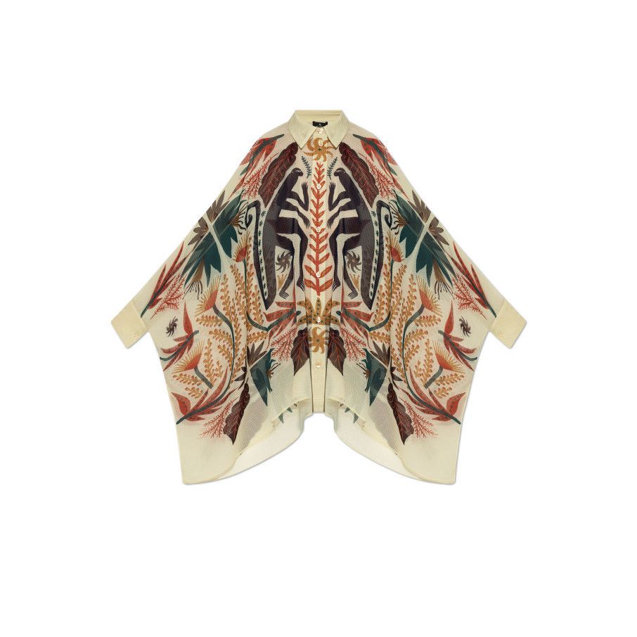 Etro ETRO Multicolor Asymmetrical Cut Shirt New & Authentic (Wome Size S / US 4 / IT 40 - 1 Preview