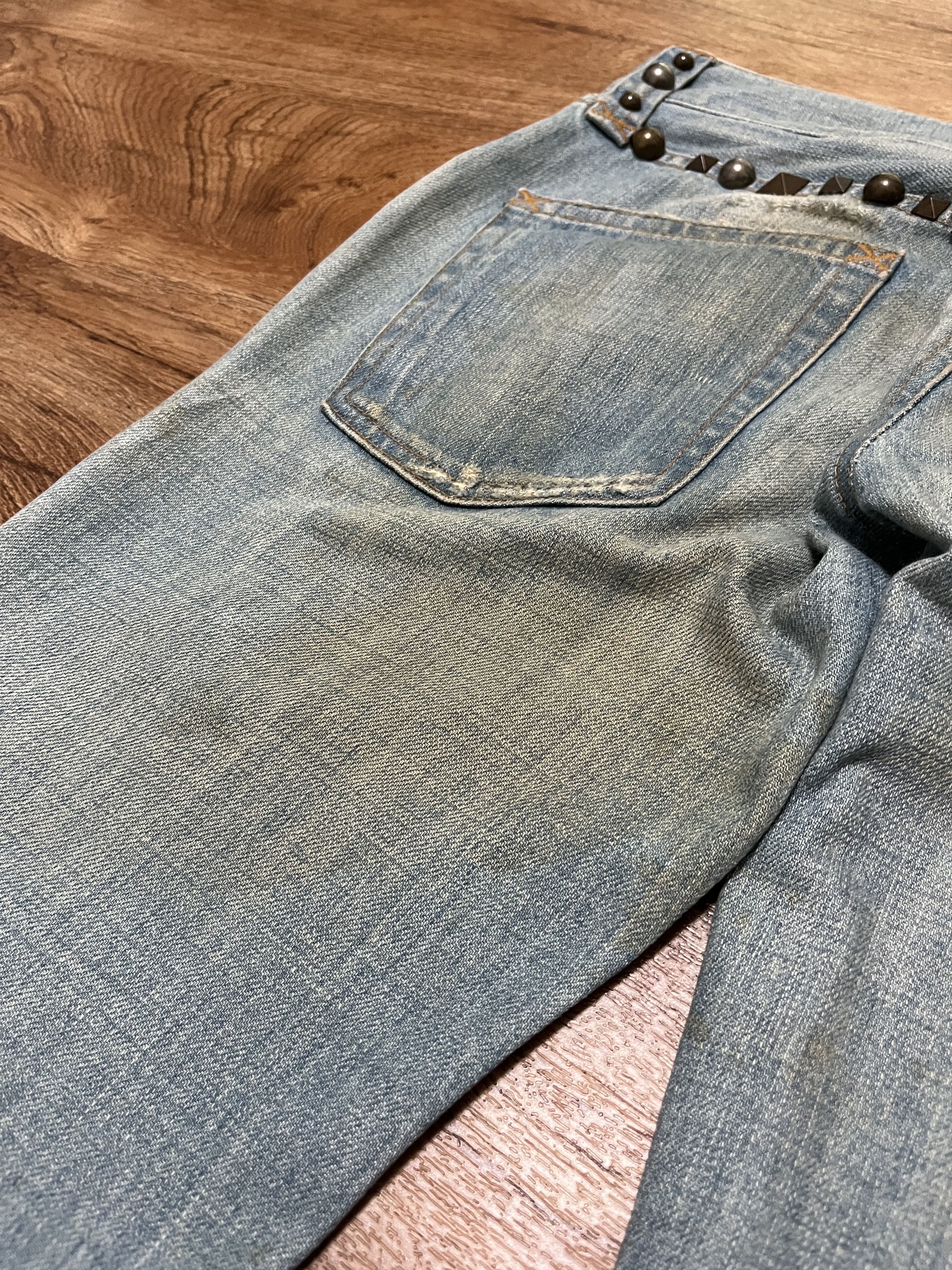 Dolce & Gabbana Dolce & Gabbana FW03 Studded Distressed Jeans Size US 34 / EU 50 - 8 Thumbnail