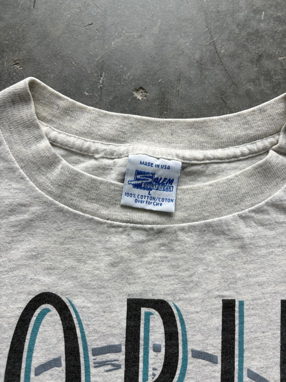 Salem Sportswear Vintage 90s Florida Marlins Graphic Tee Single Stitch Size US L / EU 52-54 / 3 - 3 Thumbnail