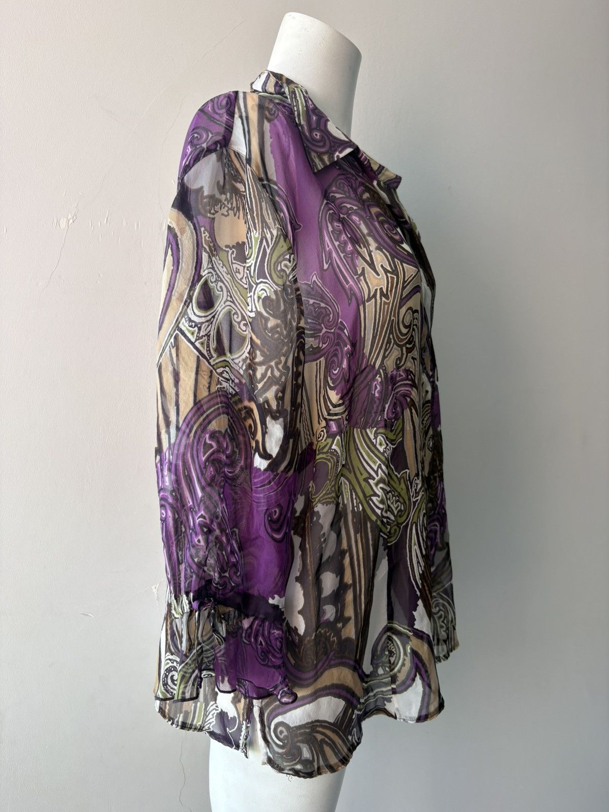 Vintage Gerry Weber silk shirt Size L / US 10 / IT 46 - 10 Thumbnail