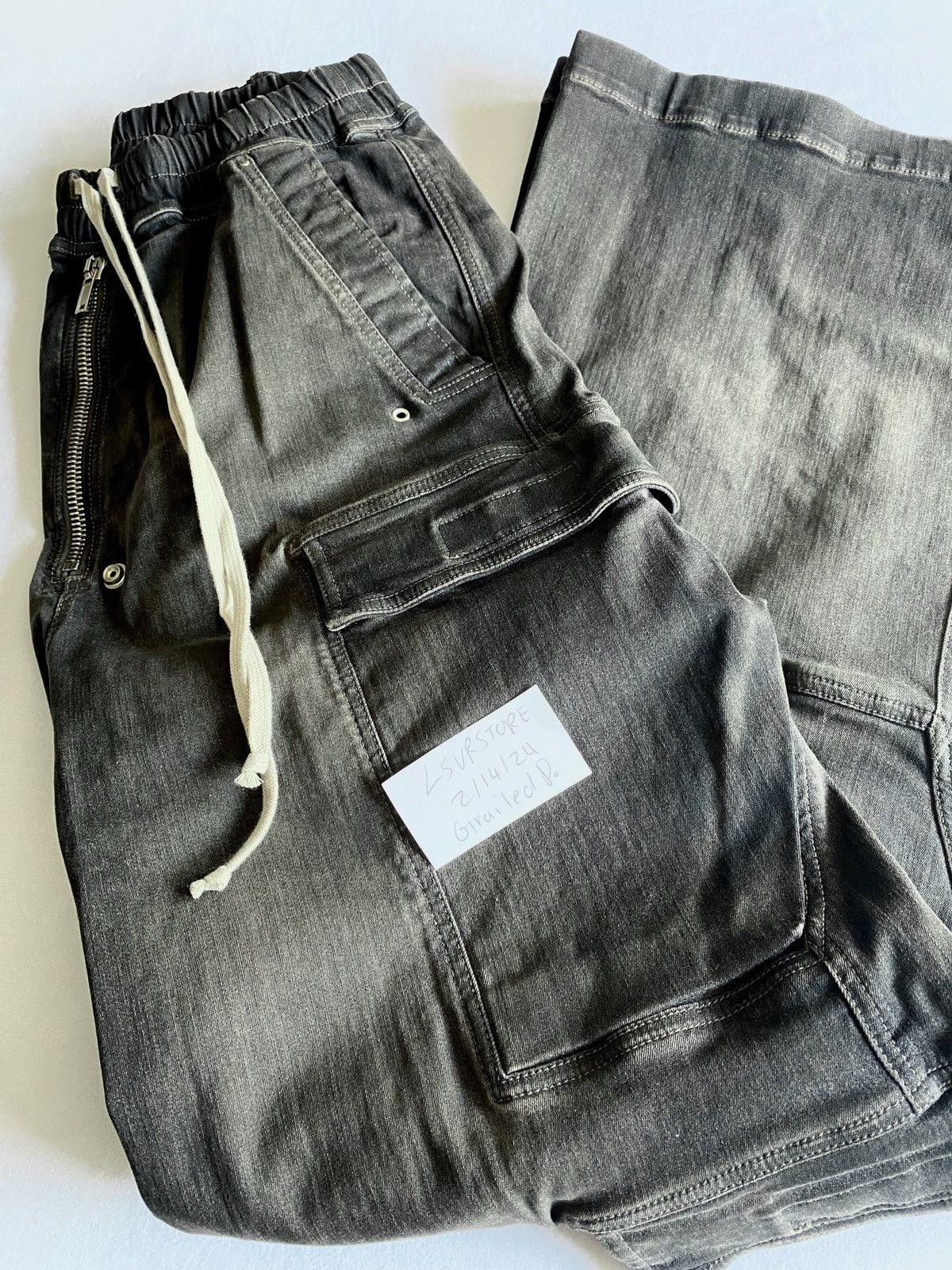 Rick Owens Rick Owens DRKSHDW Double Cargo Jumbo Belas EDFU23 DRKDUST M Size US 32 / EU 48 - 13 Thumbnail