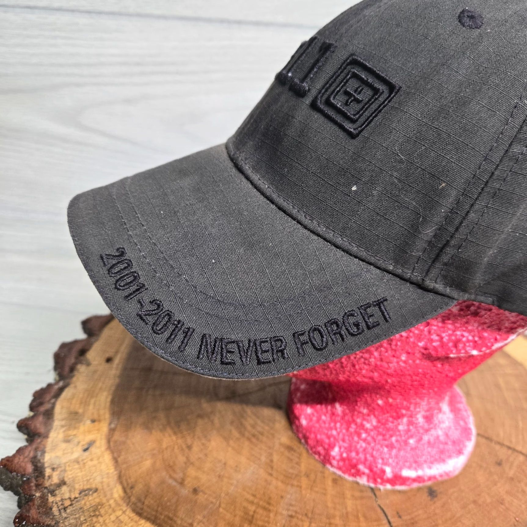 Vintage VINTAGE 5.11 Tactical Hat Baseball Cap Unisex One Size Black 9/11 Flight 93 Memorial Theme Mens Womens Girls Boys Size ONE SIZE - 2 Thumbnail