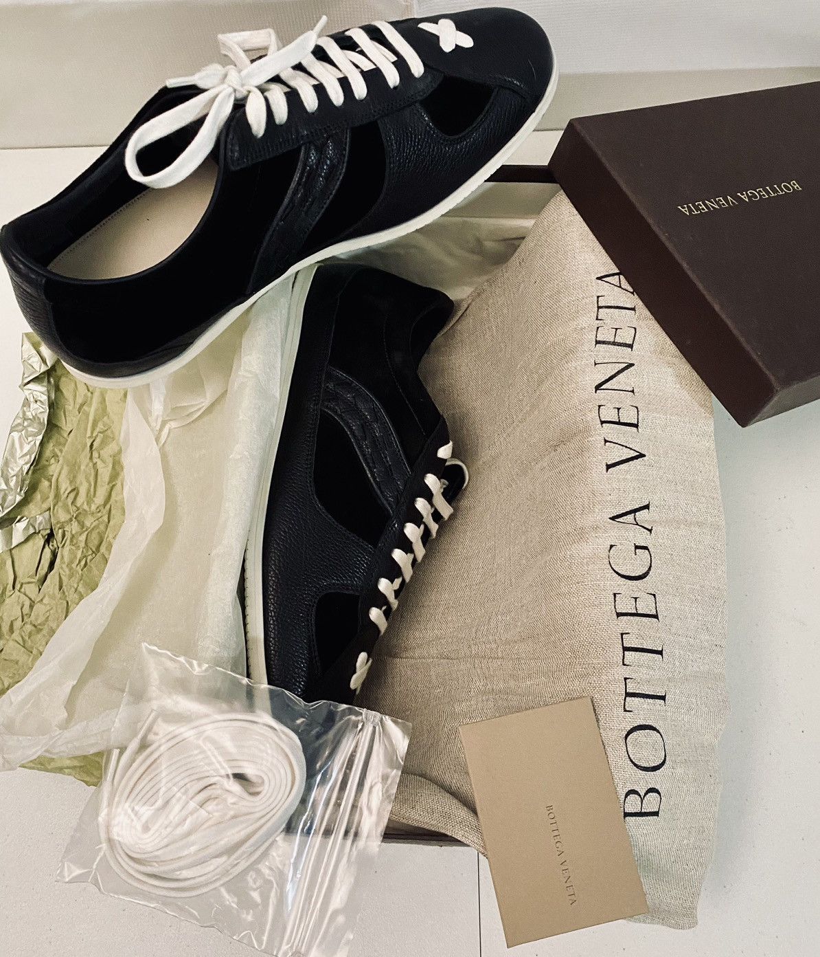 Bottega Veneta Bottega Veneta 🇮🇹 Tomas Maier Intrecciato Core Runners 11 NEW Size US 11 / EU 44 - 3 Thumbnail