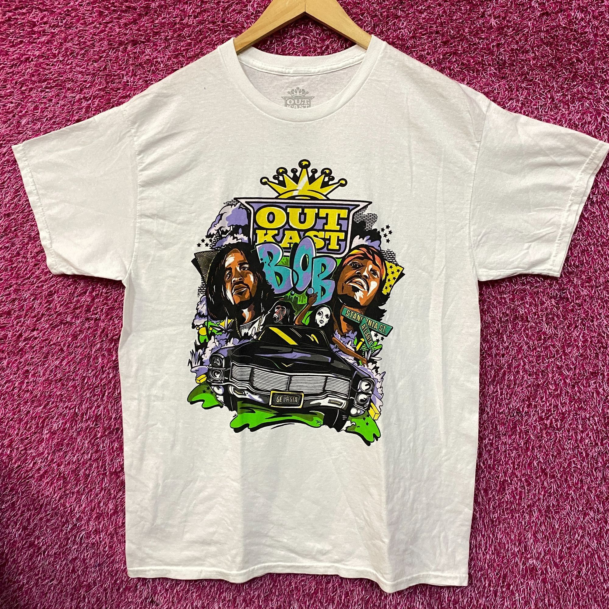 Outkast Outkast B.O.B. Big Boi & André 3000 Graphic T-Shirt Medium Size US M / EU 48-50 / 2 - 1 Thumbnail