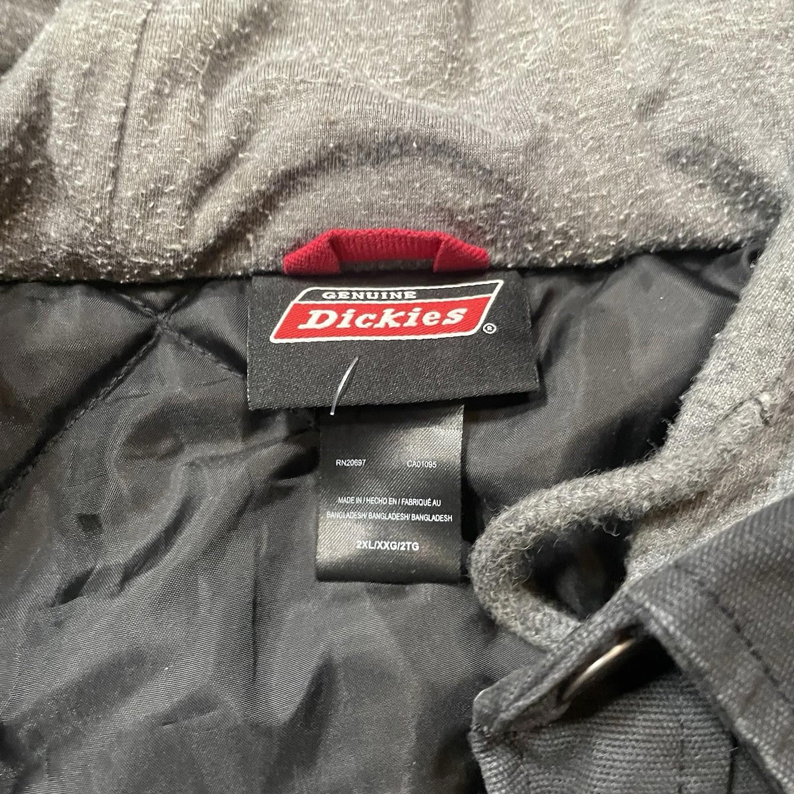 Dickies Dickies Black Workwear Canvas Button Zip Up Jacket Men's 2XL Size US XXL / EU 58 / 5 - 6 Thumbnail