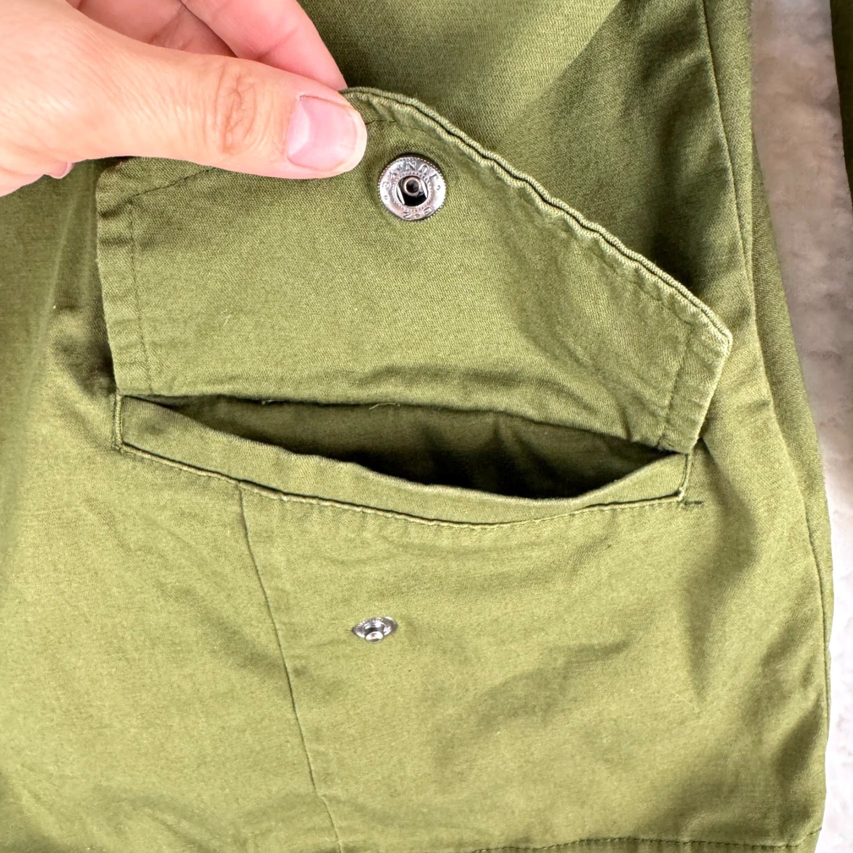 Brandy Melville Brandy Melville Military Jacket Womens One Size Green Full Zip Hood Long Sleeve Size ONE SIZE - 5 Thumbnail