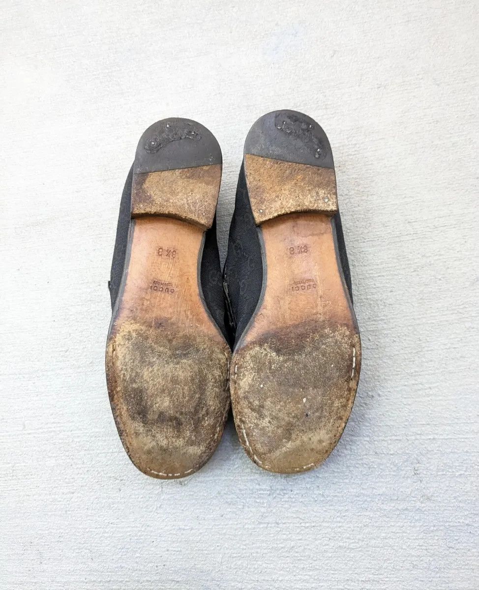 Gucci Gucci Horsebit Loafers Black 8.5 Canvas Monogram Leather Fur Size US 8.5 / IT 38.5 - 18 Thumbnail