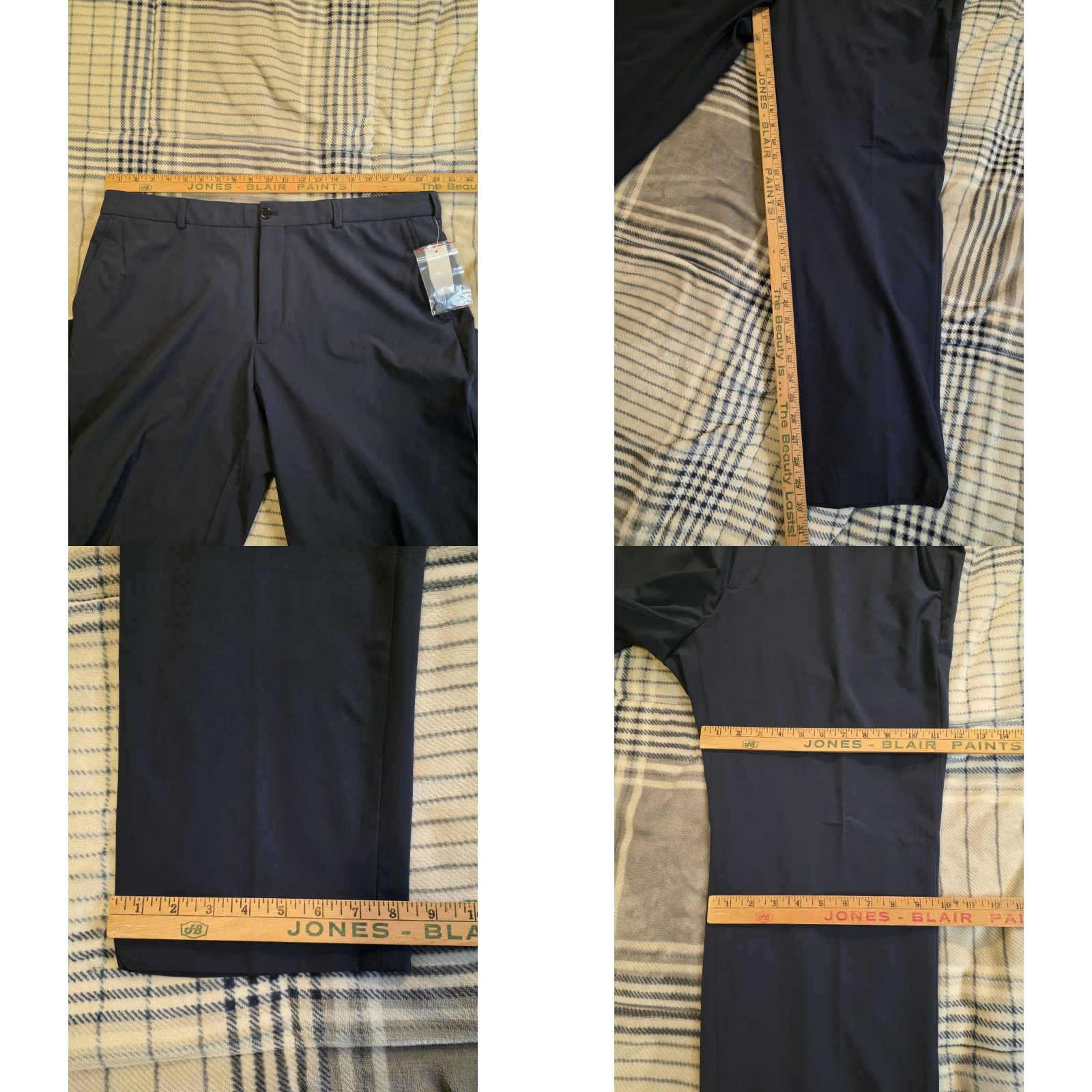 Brooks Brothers Brooks Brothers Performance Tech Chino Pants Blue Regular 40x30 Mens Stretch Breathable Flat Front Straight NWT Size US 40 / EU 56 - 9 Thumbnail