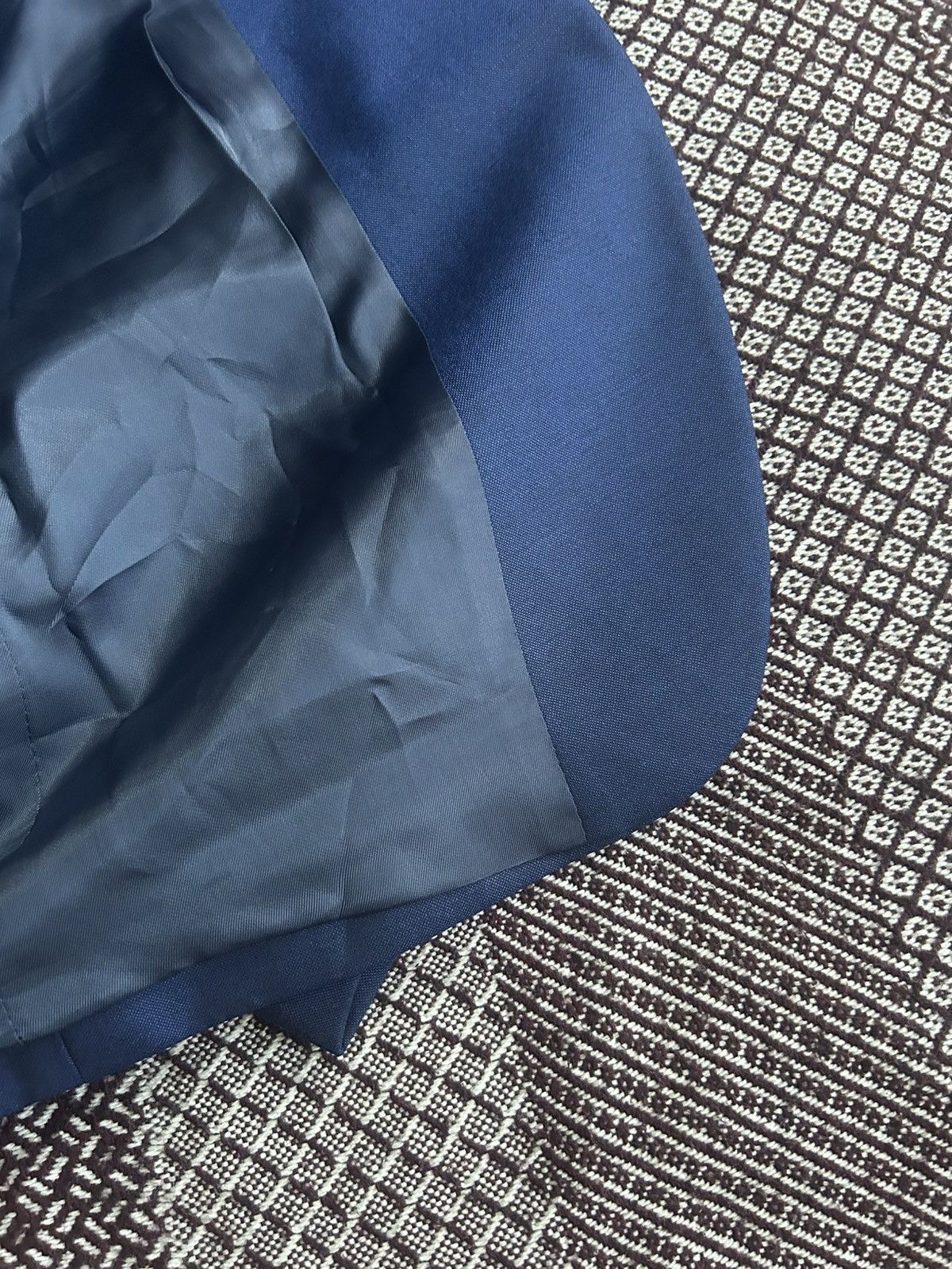 Reiss Reiss Blue Suit Solid Style Classic One Button Mens Size 40R Size 40R - 12 Thumbnail