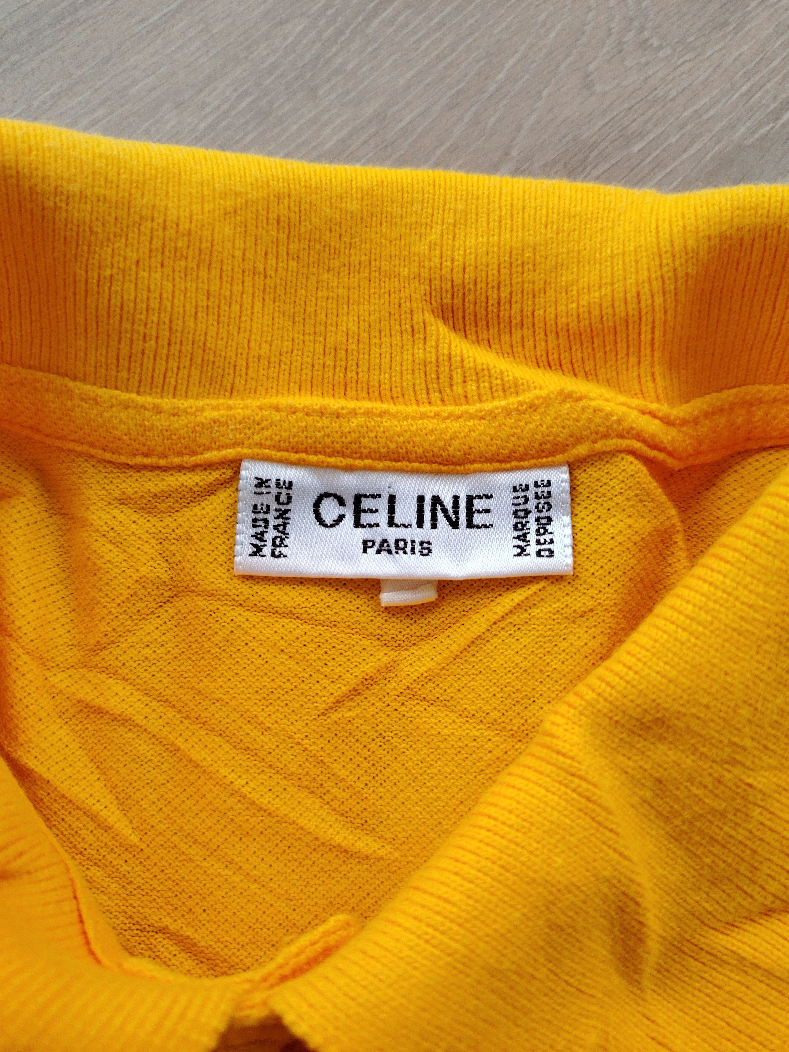 Celine Vintage Celine Paris Polo Shirt Size US L / EU 52-54 / 3 - 3 Thumbnail
