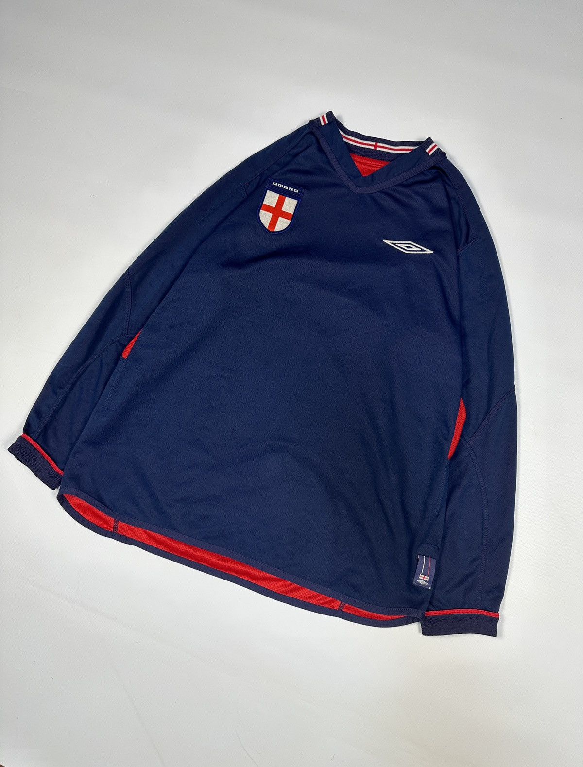 Umbro Vintage Umbro England Soccer Jersey Blokecore Rare Style VTg Size US S / EU 44-46 / 1 - 4 Thumbnail