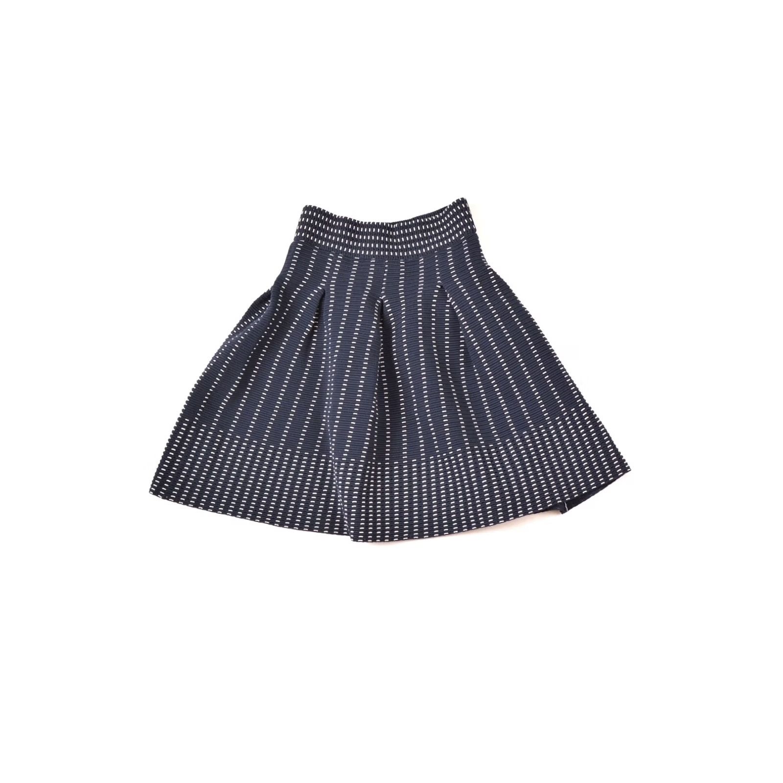 Maje Maje Josette Jacquard Navy Pleated Mini Skirt H15 Josette Nuit Size 1 - Blue Skirt, Mini, Pleated, Regular Size 1, Women, XS-Style? Size 25" / US 0 / IT 36 - 2 Thumbnail