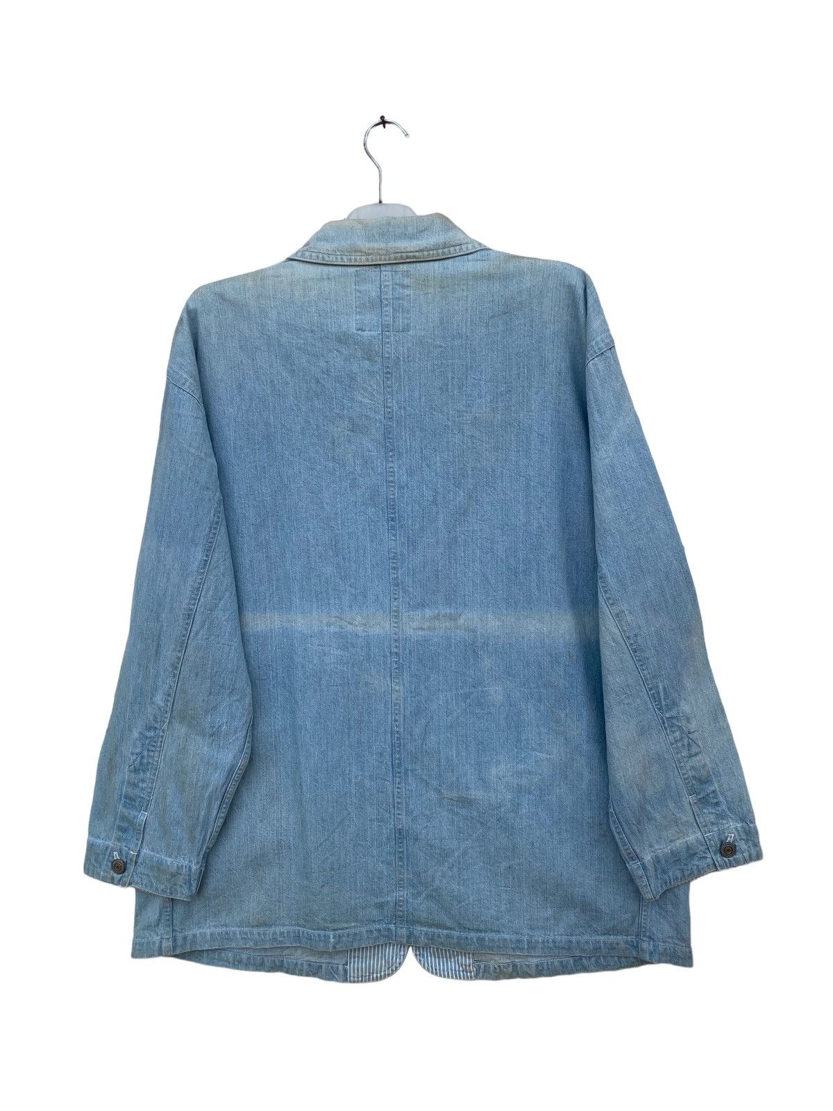 Japanese Brand Vintage Chic County Sun Faded Chore Jacket Size US L / EU 52-54 / 3 - 2 Thumbnail