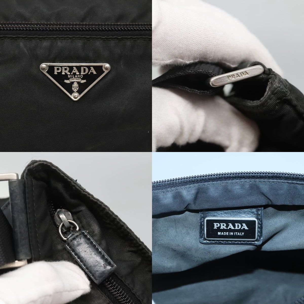 Prada PRADA Shoulder Bag Nylon Black Silver Size ONE SIZE - 11 Thumbnail