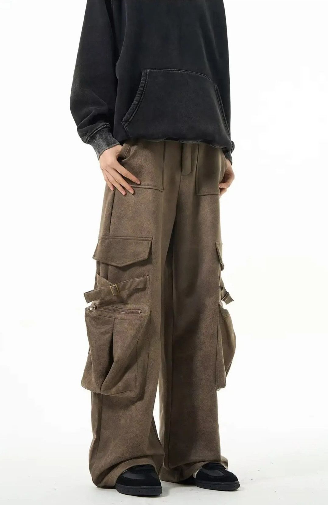 Japanese Brand × Jean Straight Leg Cargo Pants Size US 30 / EU 46 - 4 Thumbnail