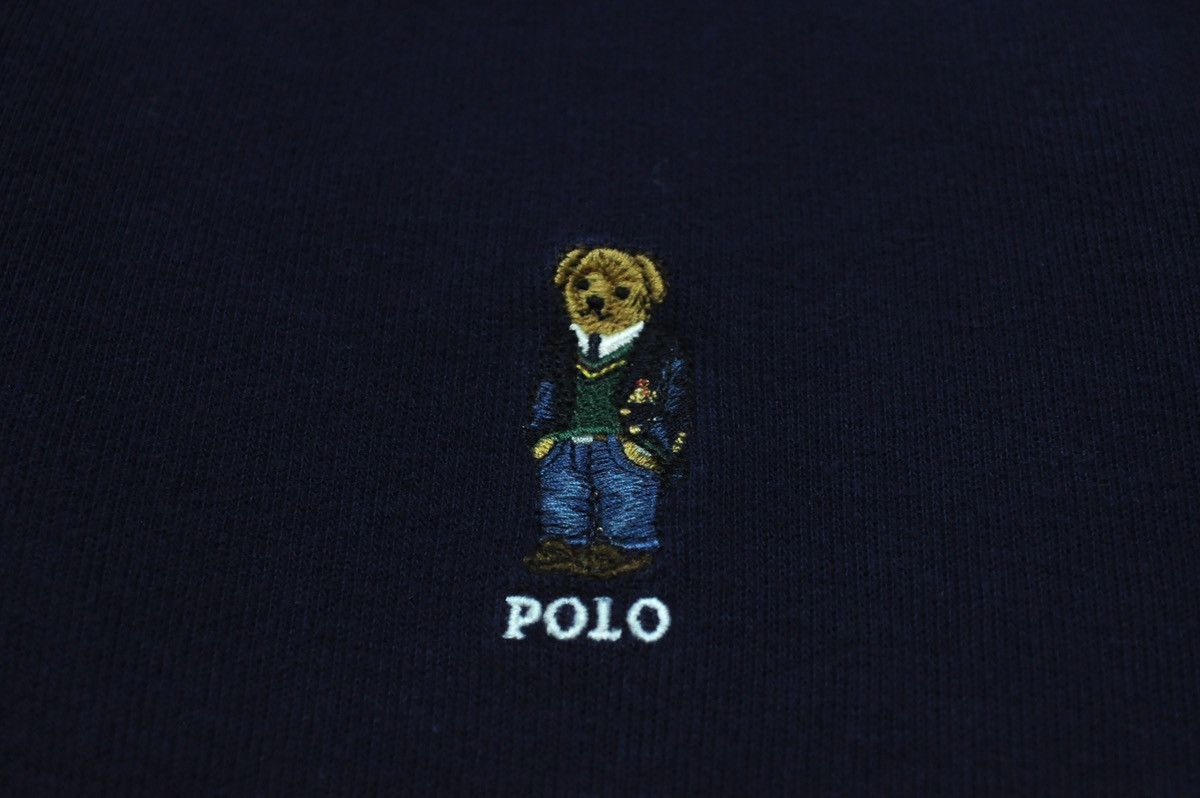 Polo Ralph Lauren × Vintage Polo Bear by Ralph Lauren vintage sweatshirt with zip Size US XL / EU 56 / 4 - 9 Thumbnail
