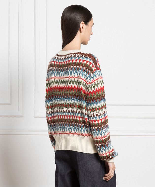 Loro Piana o1srvl11e0725 FAN1594 Long-sleeved Roundneck Sweater Size XS / US 0-2 / IT 36-38 - 4 Thumbnail