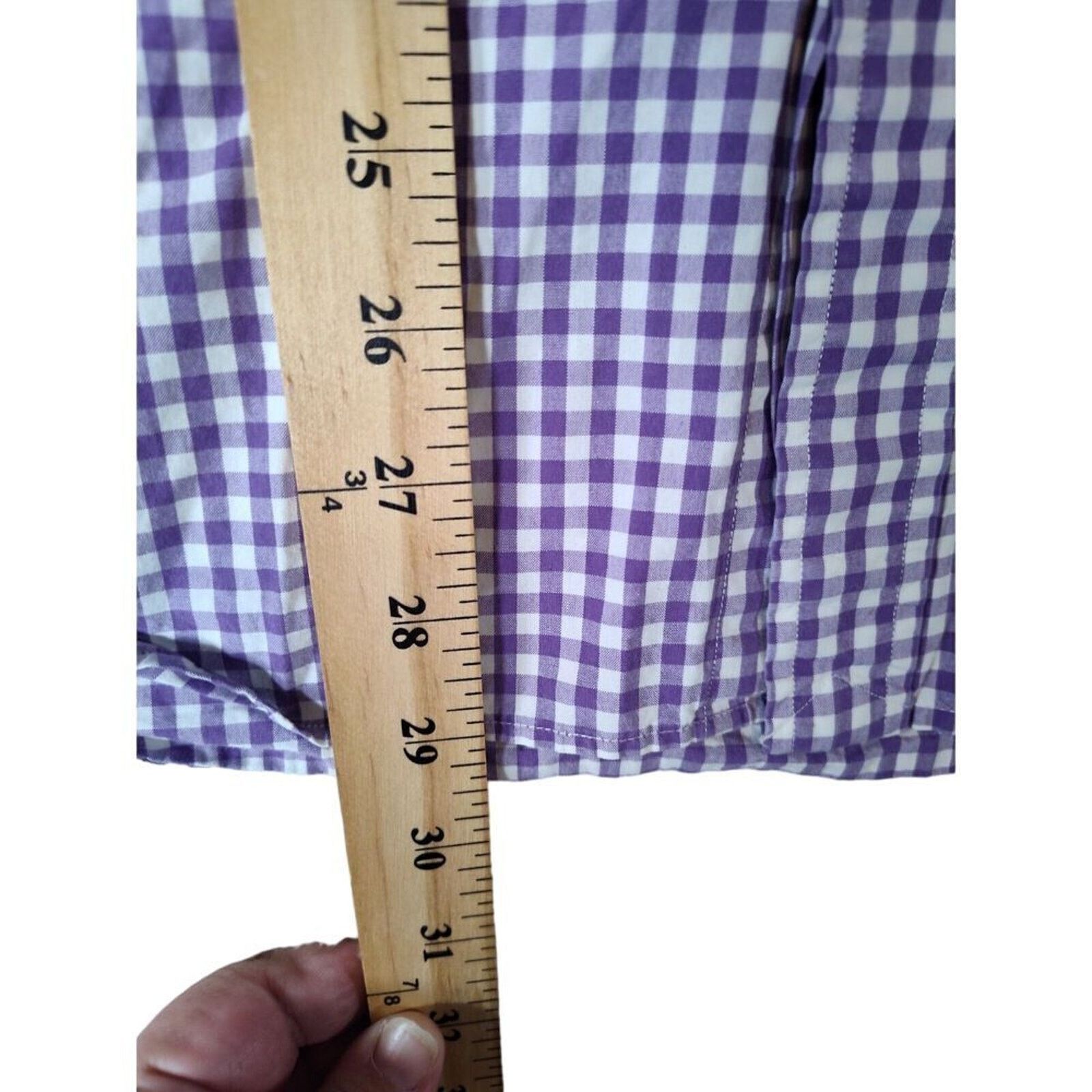 Ralph Lauren Ralph Lauren Large PURPLE WHITE GINGHAM Shirt Mens pony Size US L / EU 52-54 / 3 - 5 Thumbnail